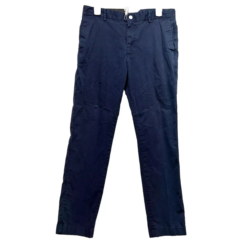 Spoke Mens Size 33x28 Blue Sharps Build B 4 Pocket Regular Fit Chino Pants (M2)